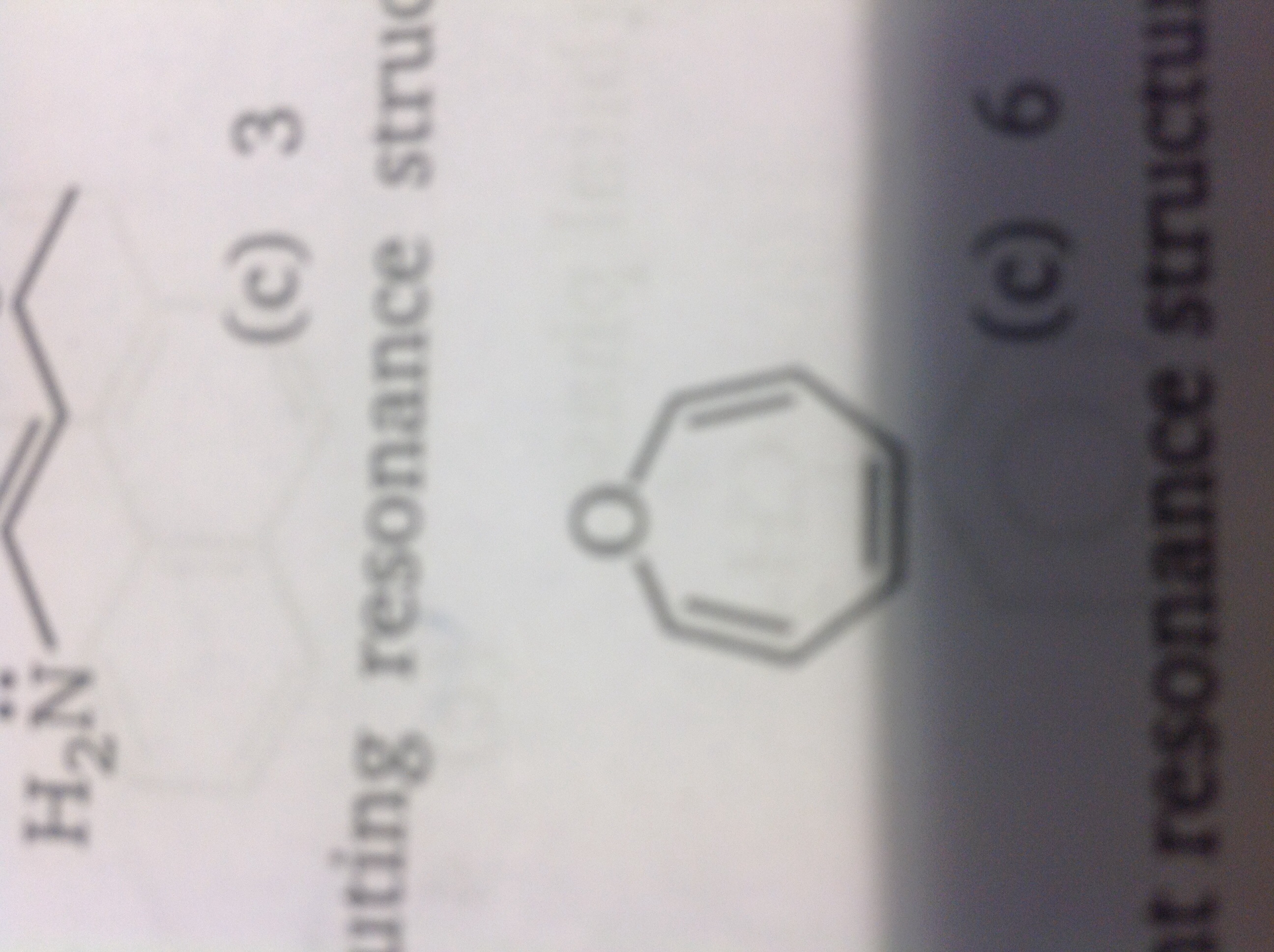 Question image for Please tell what the Resonance structures of this